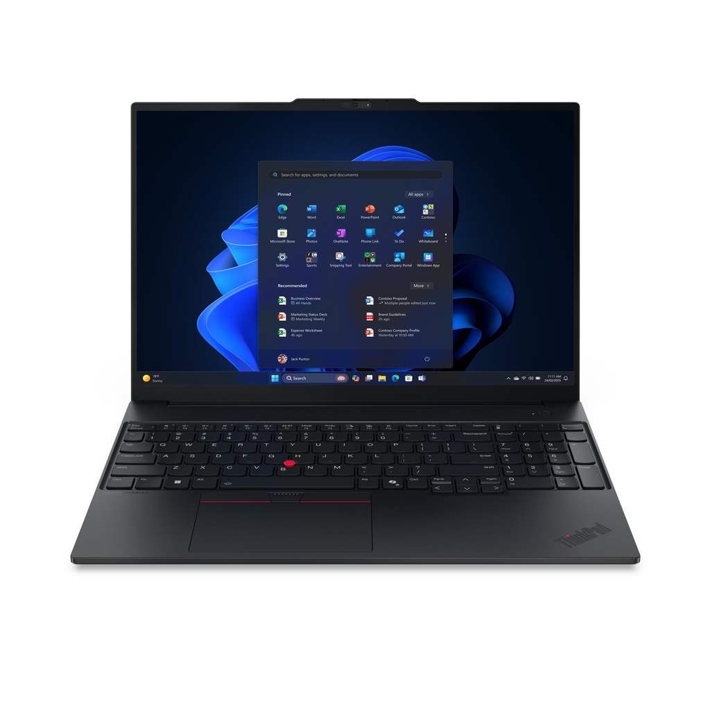 Laptop Lenovo ThinkPad E16 Gen 3 21SR002JVA (Ultra 5 225U, Intel Graphics, RAM 16GB DDR5, SSD 512GB, 16 Inch IPS WUXGA 60Hz, NoOS)