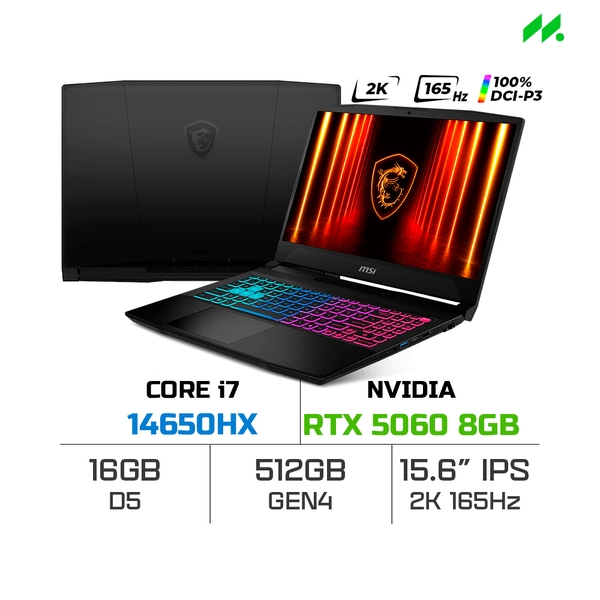 Laptop Gaming MSI Crosshair 16 HX AI D2XWFKG-036VN (Ultra 7 255HX, RTX 5060 8GB, Ram 16GB DDR5, SSD 1TB, 16 Inch IPS QHD+ 240Hz 100% DCI-P3, Win 11)